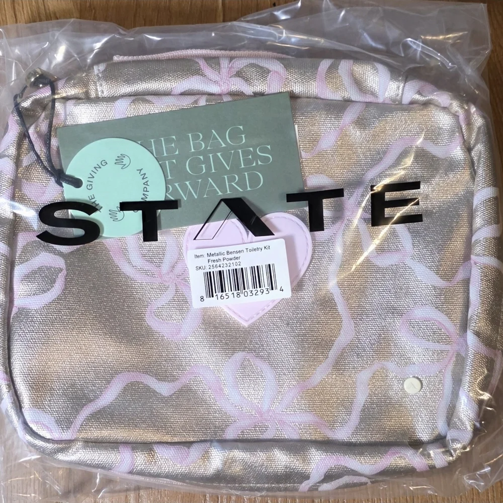 STATE X LoveShackFancy Bensen Toiletry Kit NIB